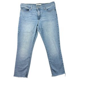 Levis Jeans Women's 32 Blue 311 Shaping Skinny Whiskered Medium Wash Pockets